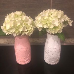 Rustic / shabby chic vases